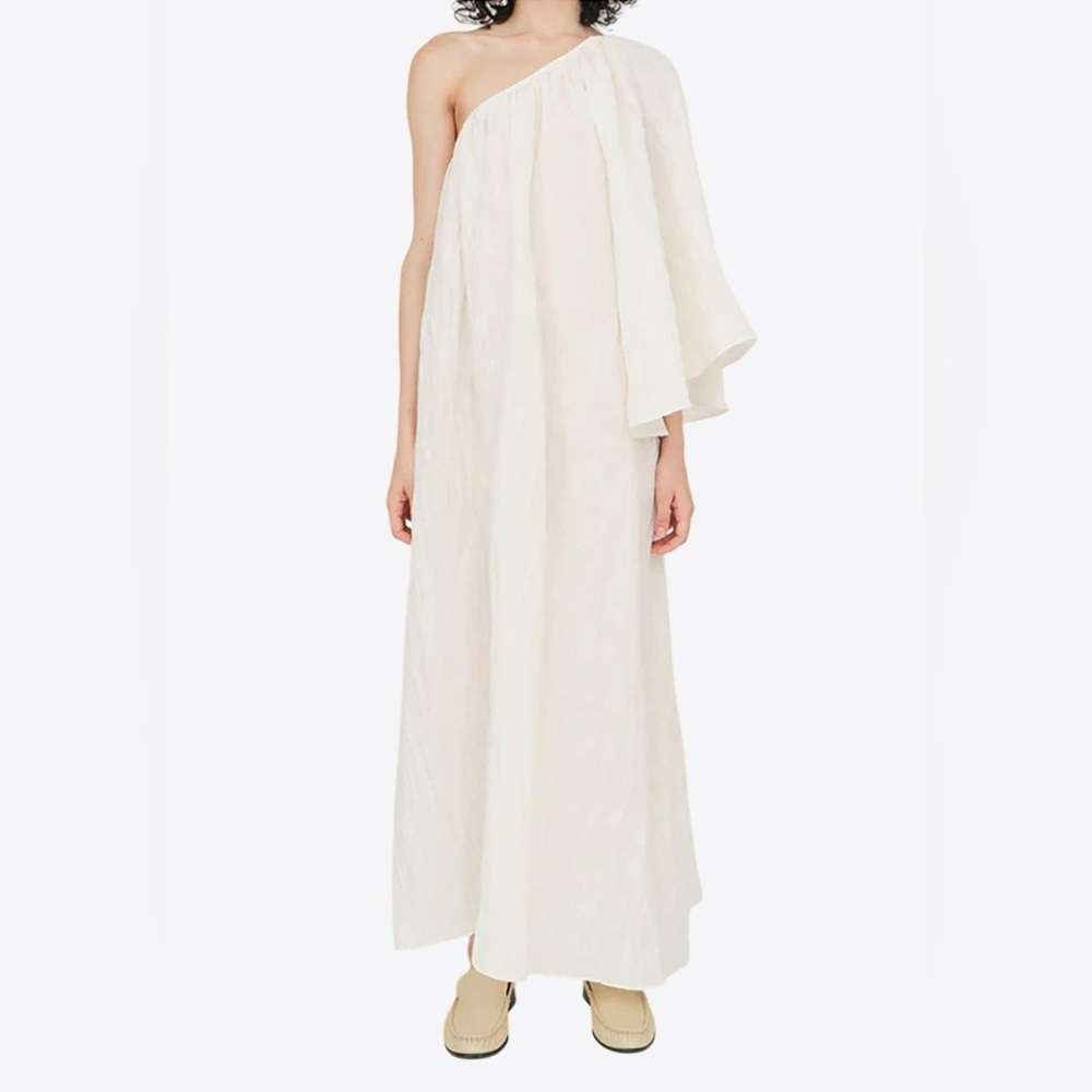 Frankie Shop The Garment Brooke dress cream linen/cotton maxi dress size UK 8